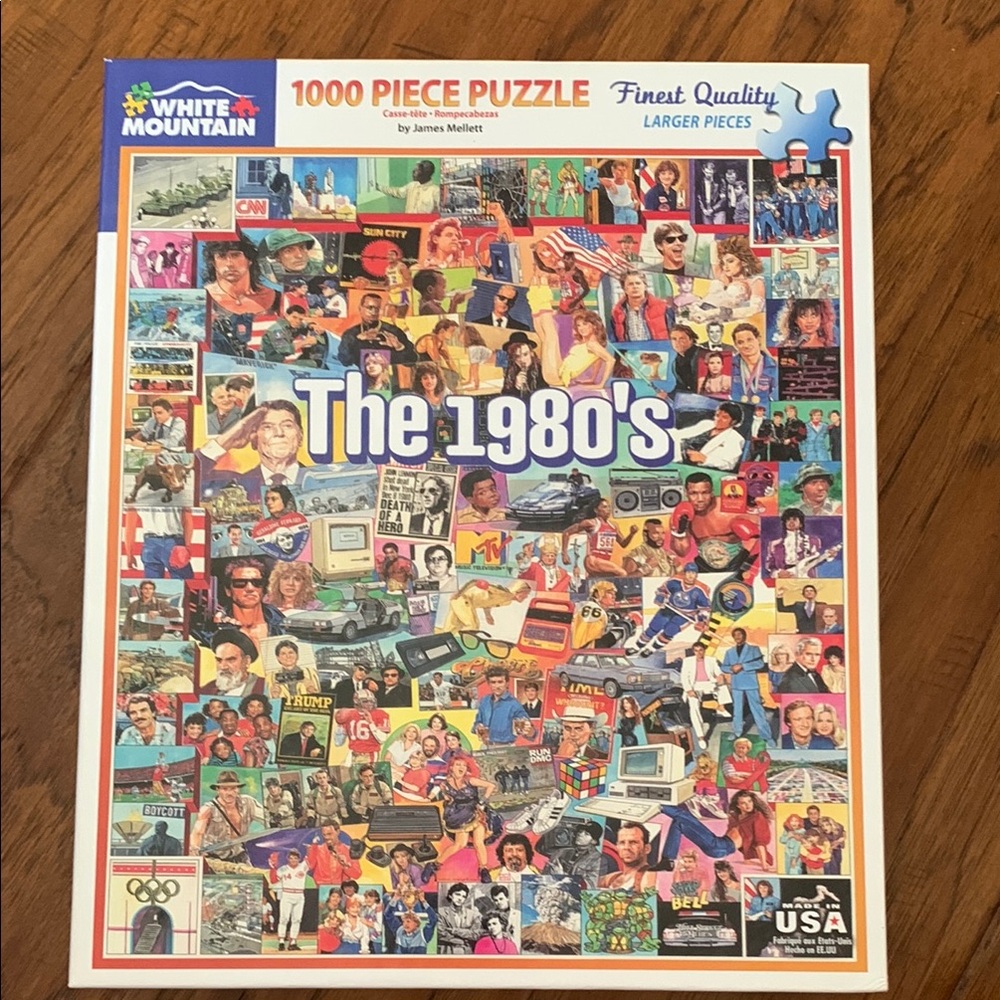 Like New 🌟 White Mountain 1980s Jigsaw Puzzle - 1000 Pieces